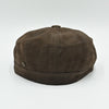 Leather Newsboy Hat