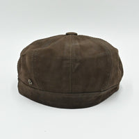 Leather Newsboy Hat