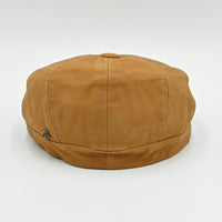 Leather Newsboy Hat