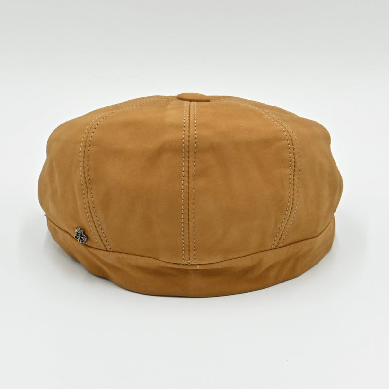 Leather Newsboy Hat