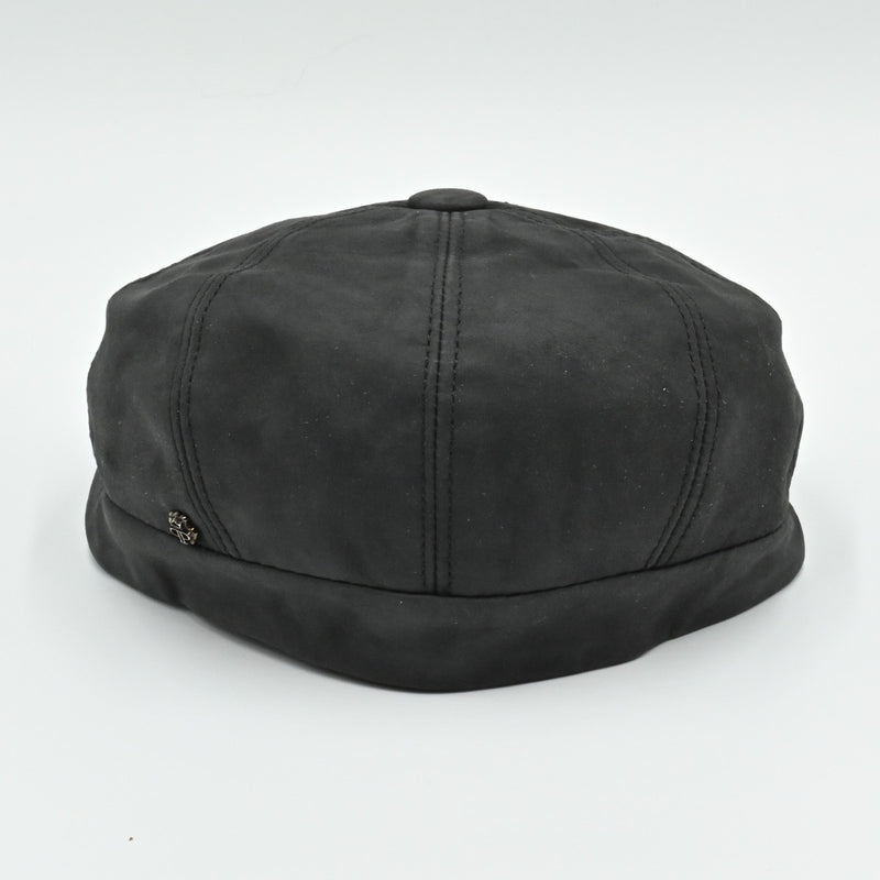 Leather Newsboy Hat