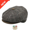 Brown Liguria Peaky Style Hat front view