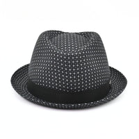 Black Royale Pork Pie Hat on white background