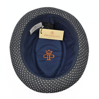 Black Royale Pork Pie Hat on white background