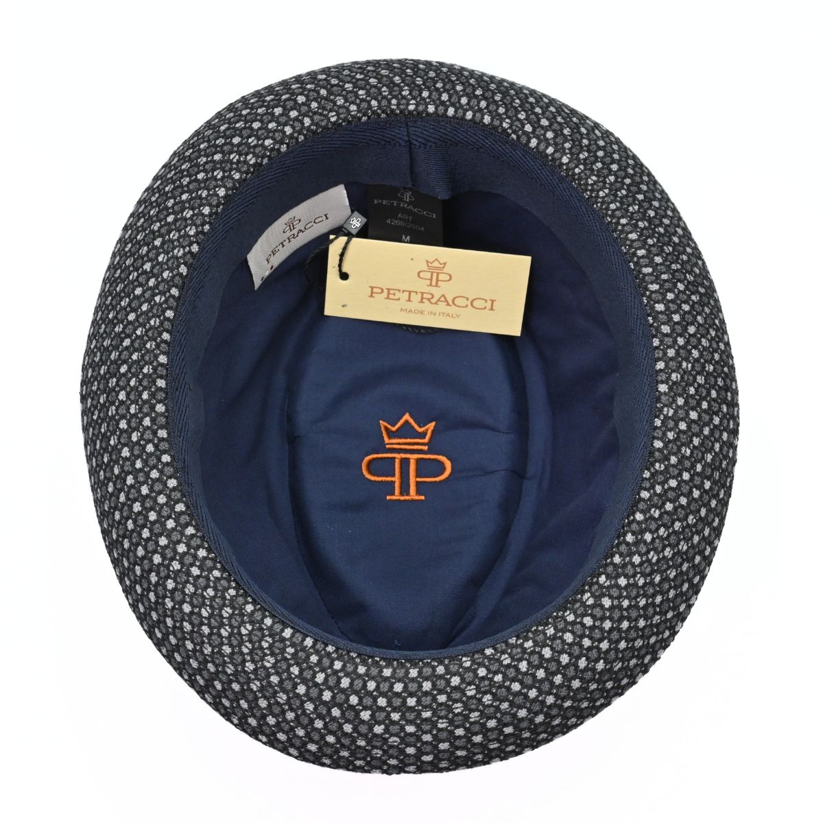 Black Royale Pork Pie Hat on white background