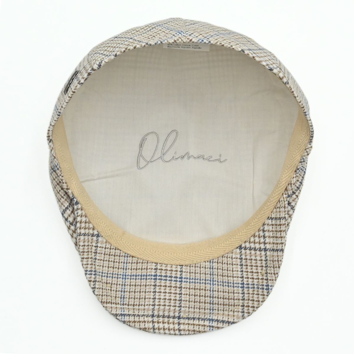 Beige PRINCE OF WALES CAPRI CAP on white background