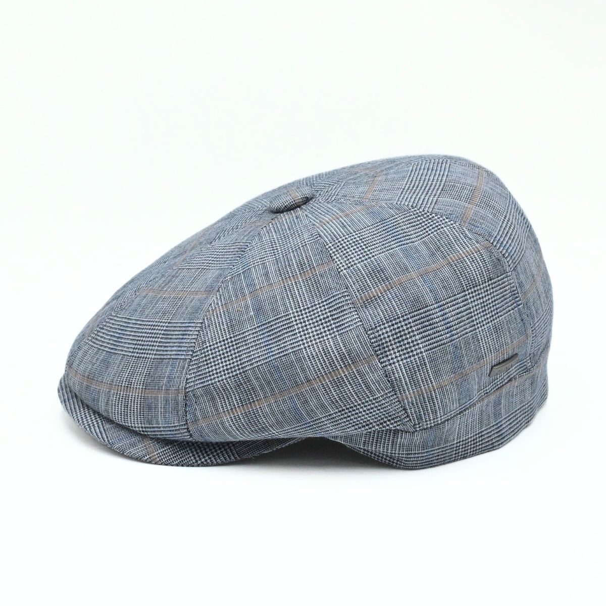 Blue Alfredo Newsboy Hat on white background