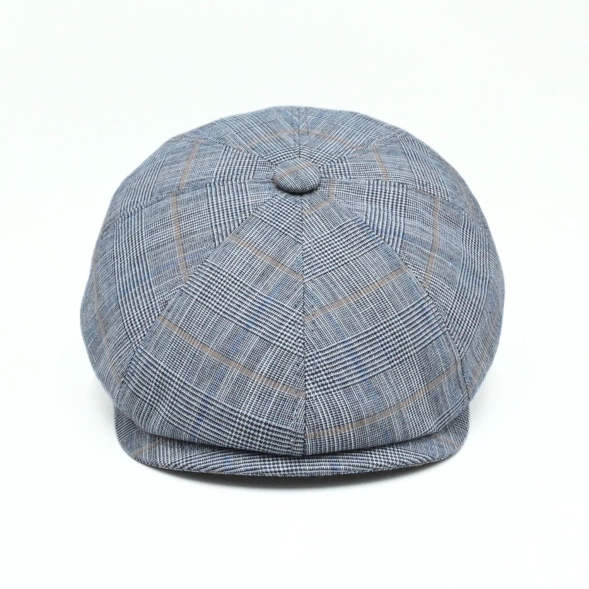 Blue Alfredo Newsboy Hat on white background