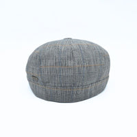 Blue Alfredo Newsboy Hat on white background