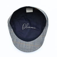Blue Alfredo Newsboy Hat on white background