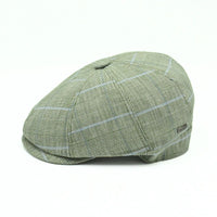 Green Alfredo Newsboy Hat on white background