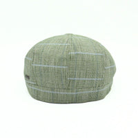 Green Alfredo Newsboy Hat on white background