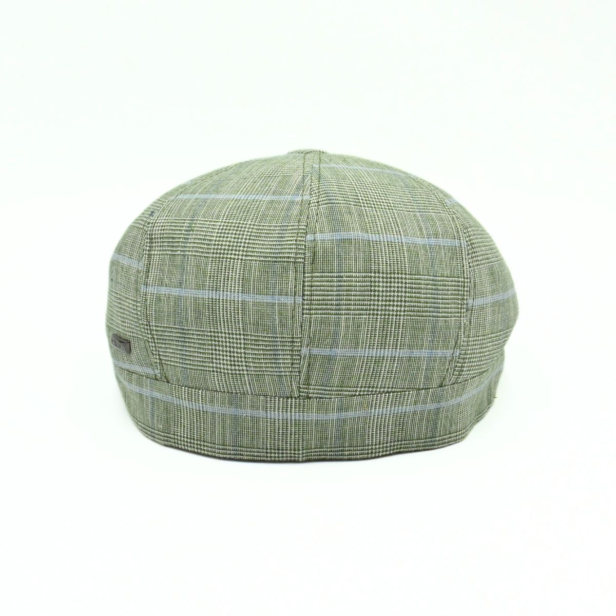 Green Alfredo Newsboy Hat on white background