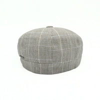 Beige Alfredo Newsboy Hat on white background