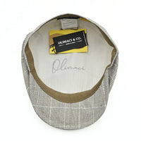 Beige Alfredo Newsboy Hat on white background