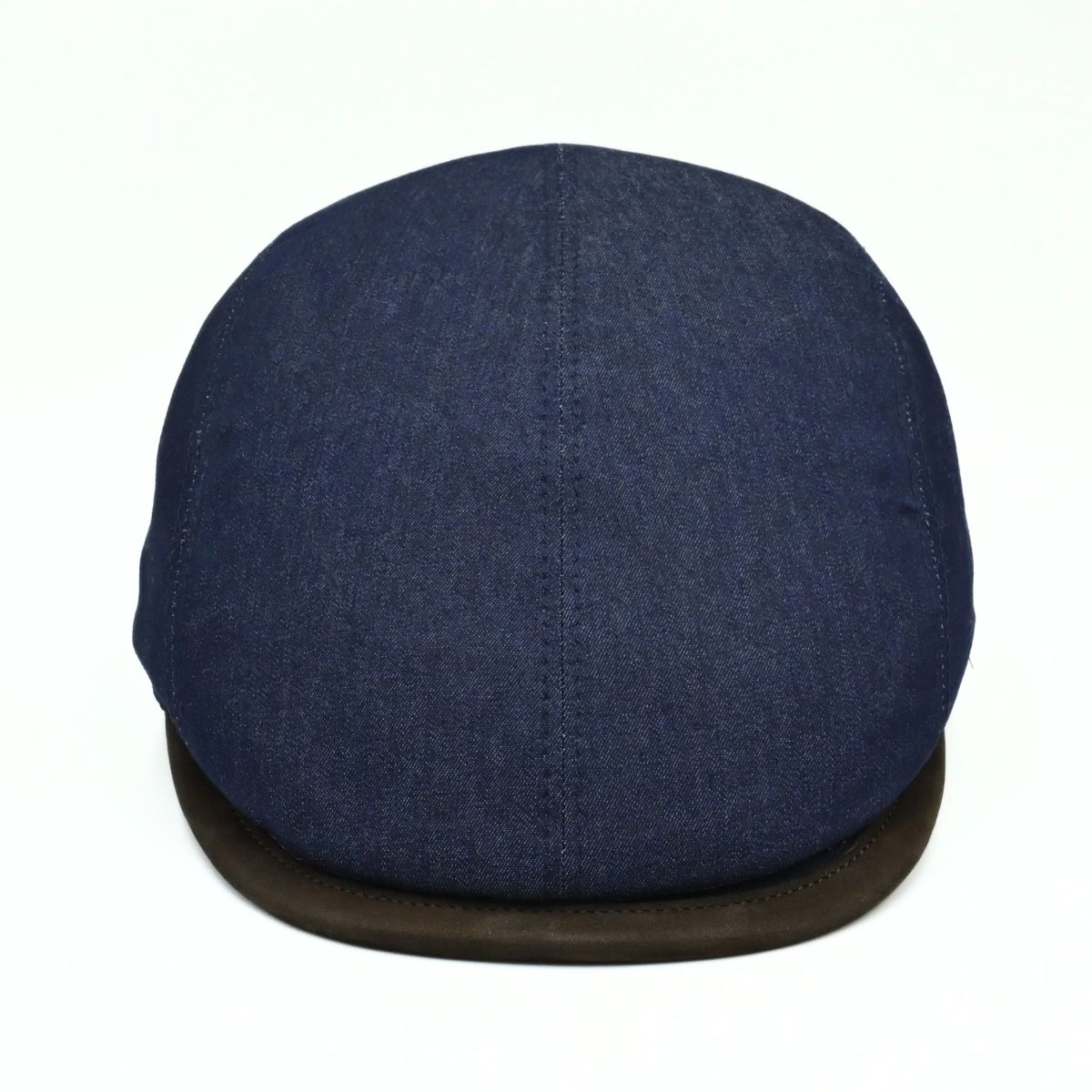 Blue Genova Denim Cap - Italian Summer cap on white background