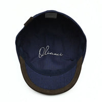 Blue Genova Denim Cap - Italian Summer cap on white background