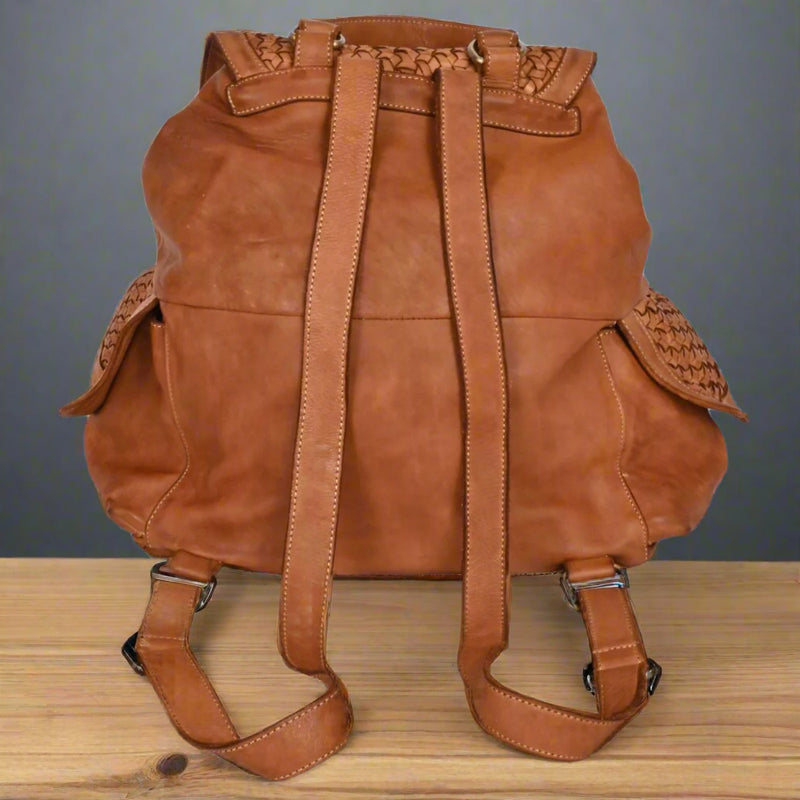 Tuscan Leather Backpack – Handcrafted Italian Leather Backpack – Cappello Fashion Company