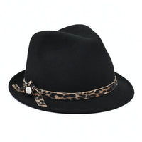 Women's Alpine Hat black on white background