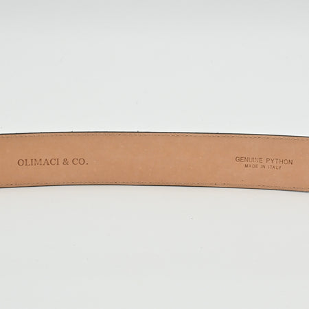 OLIMACI & CO. Natural Python Belt